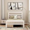 Twin size White Low Profile 2 Drawer Storage Platform Bed - Image 3