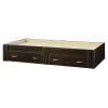 Twin Storage Platform Bed with 2 Drawers Cinnamon Cherry - Made In USA - Image 2