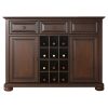 Vintage Mahogany Dining Room Organizer Sideboard Buffet Server Table - Image 2