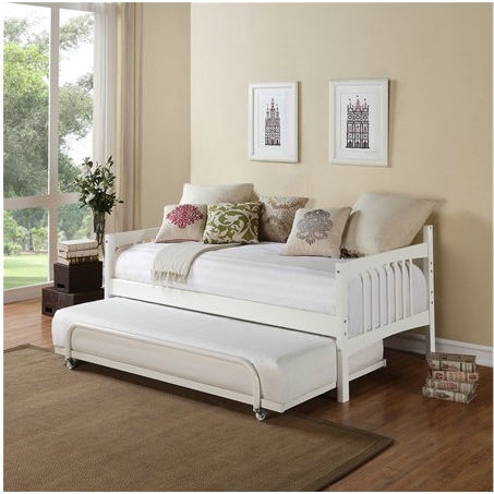 Twin size Daybed in White Wood Finish - Trundle Sold Separately - Image 3