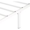 Contemporary Tubular Steel Painted White Platform Bed (Full) - Image 5