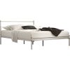 Contemporary Tubular Steel Painted White Platform Bed (Queen)