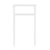 White Solid Wood Over the Toilet 1-Shelf Storage Rack - Image 5