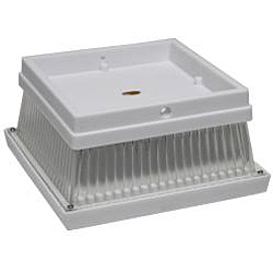 Set of 6 - White Solar Fence Post Mount Lights with LED Bulbs - Image 2