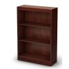 3-Shelf Bookcase in Royal Cherry Wood Finish