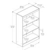 3-Shelf Bookcase in Royal Cherry Wood Finish - Image 4