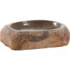 Handmade Unique Granite Stone Sink in Natural Tan Brown Beige Color - Image 3