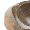 Handmade Unique Granite Stone Sink in Natural Tan Brown Beige Color - Image 5