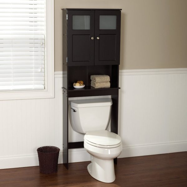 Espresso Bathroom Storage Unit Cabinet for Over the Toilet - Image 2