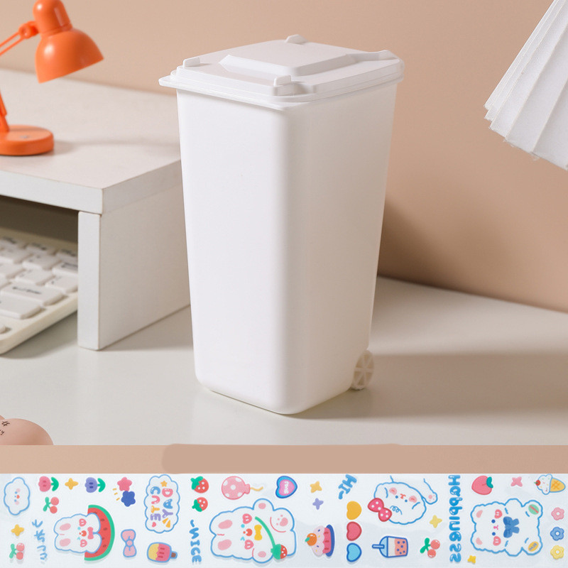 Desktop Small Trash Can Pen Holder Cute Cartoon - Image 6