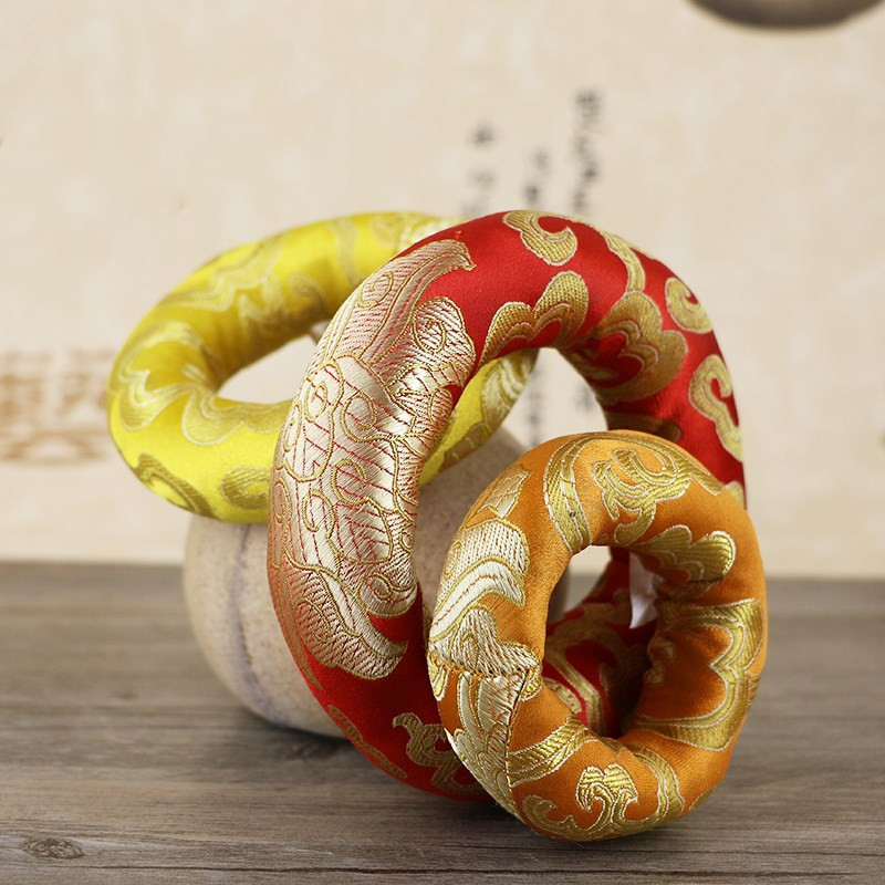 Yoga Decoration Ornaments Nepal Handmade Sound Bowl Pad Buddha Sound Bowl Ring Pad Singing Bowl Pad - Image 2