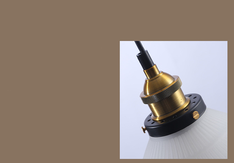 American Retro Backlog Restaurant Single Head Glass Chandelier - Image 8