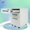 Office furniture 3 drawer steel storage cabinet metal mobile pedestal under desk container on rolls bucks caisson bureaux - Image 4