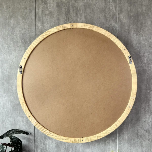 66 New Collection Rattan Mirror For Home Decoration Handicraft Round Rattan Framed Decor Living Room Wall Mounted Mirror - Image 5
