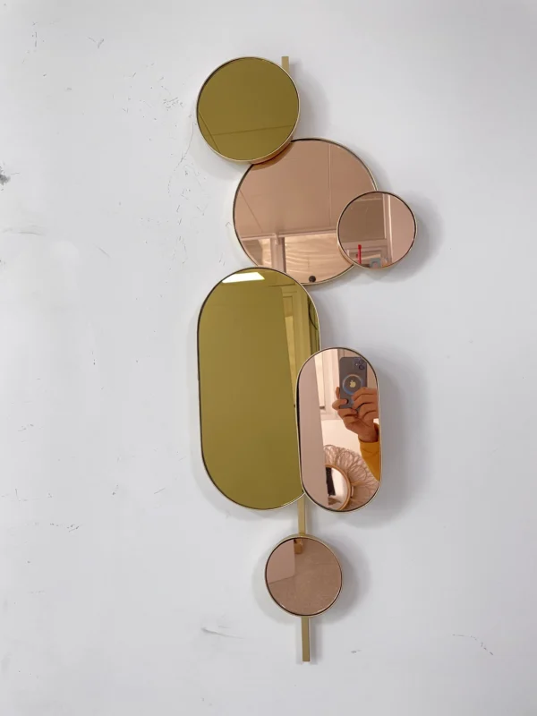28x85cm Custom Metal Modern Design Wall Hanging Metal Gold Plated Indoor wall decorations for home - Image 2