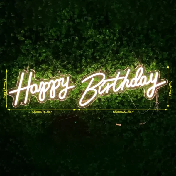 Winbo Led Illuminated Light Letter Oh Baby Sign Custom Led Happy Birthday Neon Sign For Home Happi Birthday Party Wedding Decor - Image 5