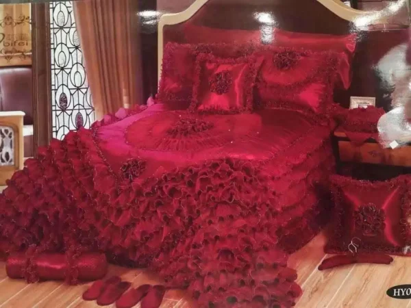 New Design Luxury Bedspread Set Silky Pillowcase Wedding Bedding Cover Home Goods Twin Size Bedding - Image 4