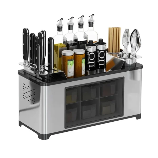 Kitchen Shelves Spice Shelf Combination Set Pink Seasoning Spice Jar Storage Rack - Image 4