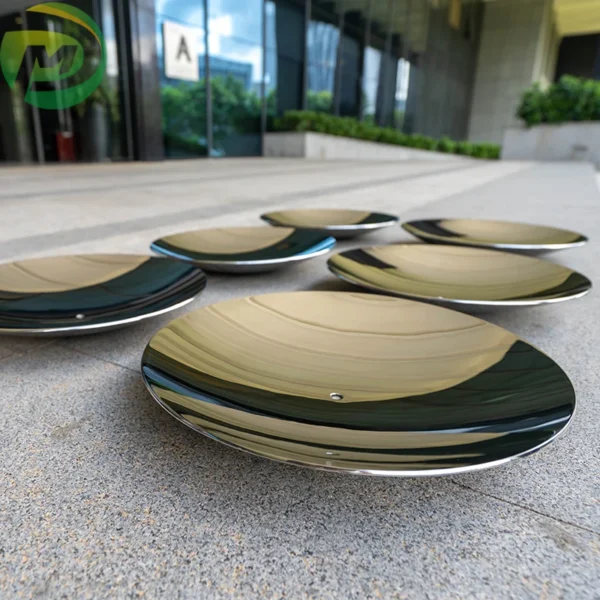 Factory Directly Sales Cheap Silver Concave Mirror Modern Home Hotel Stainless Steel Sculpture Metal Wall Hanging Decor - Image 2