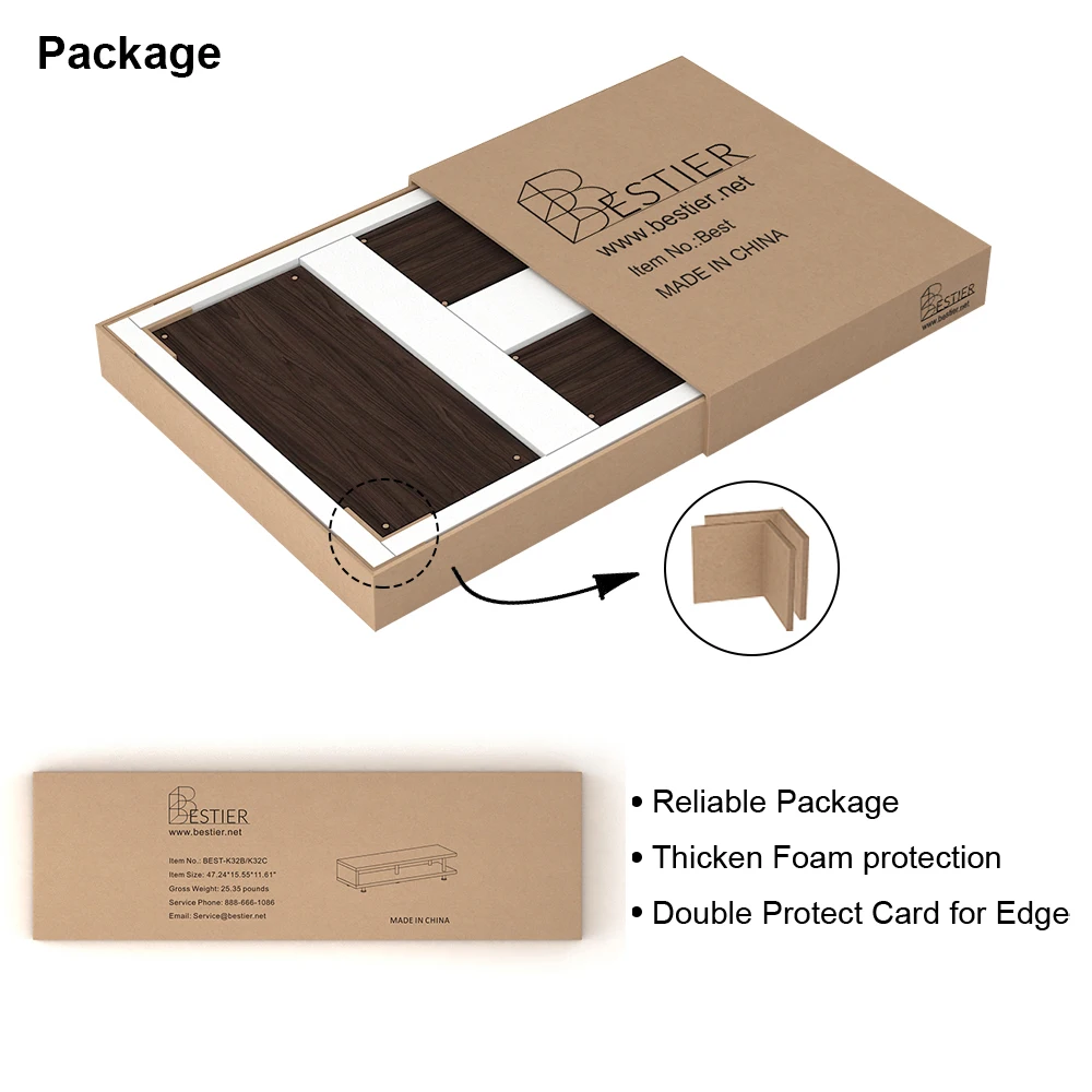 Hot sale Rustic Center Wooden Console TV Cabinet TV Stand furniture with Open Media Storage End Table For Living Room - Image 5