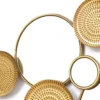 115*58cm Sales Light Luxury Style Sofa Background Metal Wall Hanging Mirror Gold Wall Mirror Decoration