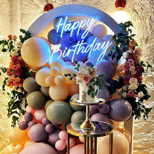 Winbo Led Illuminated Light Letter Oh Baby Sign Custom Led Happy Birthday Neon Sign For Home Happi Birthday Party Wedding Decor - Image 3