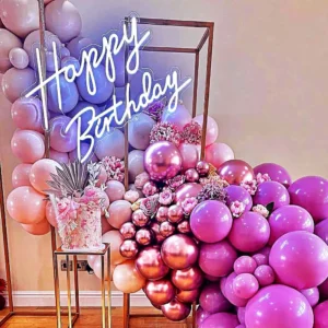 Winbo Led Illuminated Light Letter Oh Baby Sign Custom Led Happy Birthday Neon Sign For Home Happi Birthday Party Wedding Decor
