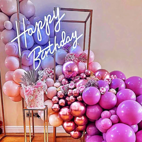 Winbo Led Illuminated Light Letter Oh Baby Sign Custom Led Happy Birthday Neon Sign For Home Happi Birthday Party Wedding Decor