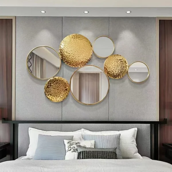 120x75cm  Easy to install modern indoor decorative gold black wall mirrors  minimalist art wall decor framed mirror for home dec - Image 2