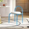 Cafe Transparent Plastic Chair European Style Acrylic Dining Chair Home Bedroom - Image 4