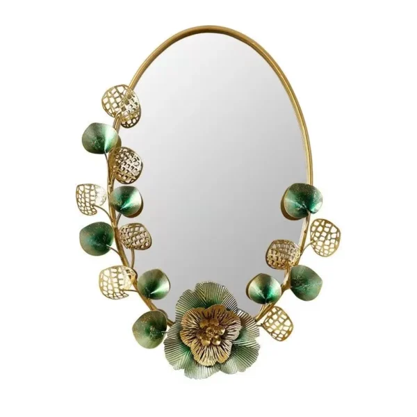 86X65 Light luxury wall mirror Iron background personality creative metal frame mirror American wall hanging accessories - Image 3