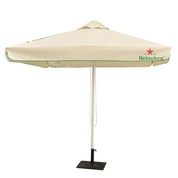 Customize Square Garden Umbrellas With Custom Logo Prints Outdoor For Patio Cafe Parasol Umbrella - Image 5
