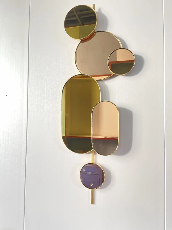 28x85cm Custom Metal Modern Design Wall Hanging Metal Gold Plated Indoor wall decorations for home - Image 4