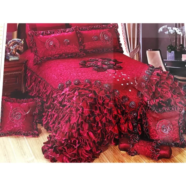 Home Designs  arabian bedding set fantasy fuchsia bedding set turkish wedding cover set - Image 3