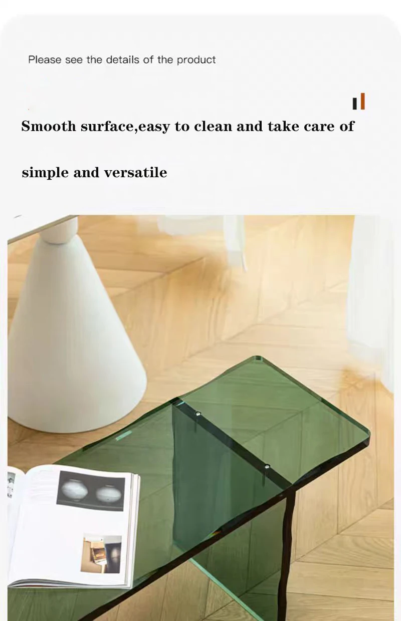 Creative Acrylic Bench Home Bedroom Bed End Stool Long Shoe Changing Chair - Image 3