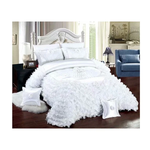 New Design Luxury Bedspread Set Silky Pillowcase Wedding Bedding Cover Home Goods Twin Size Bedding - Image 6