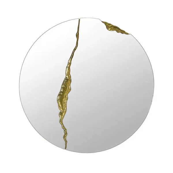 60cm new large wall bedroom high gloss gold mirrors bathroom home luxury art house decoration modern - Image 6