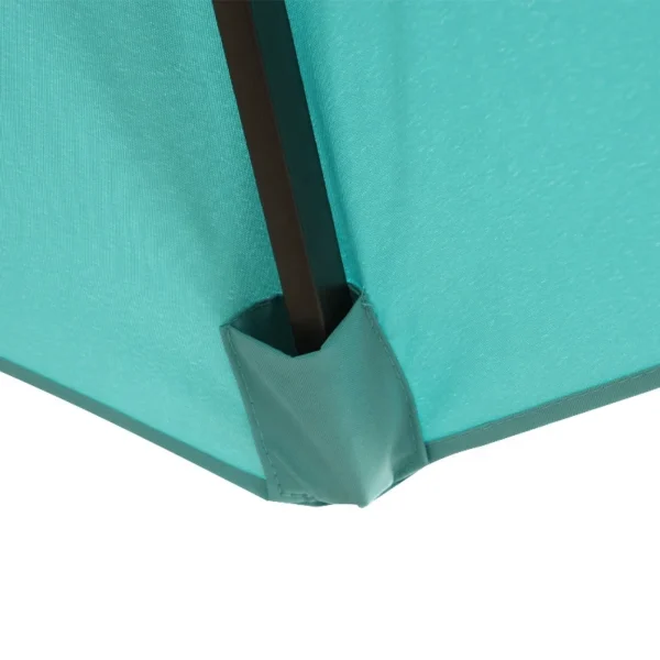 9' Outdoor Market Patio Umbrella with Auto Tilt Crank Large Sun Umbrella with Pole Fade resistant canopy Easy to set - Image 3