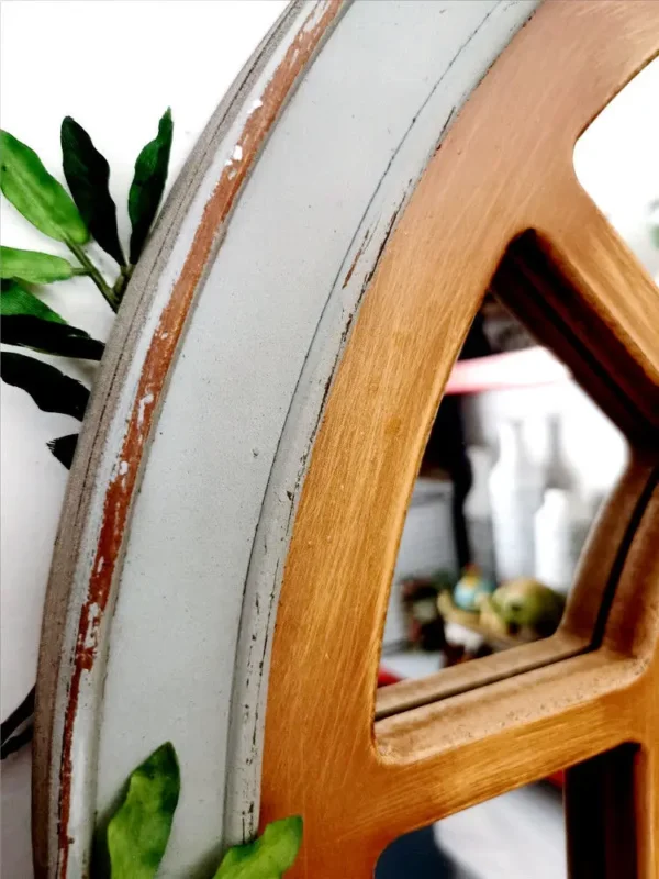 60*89cm  vintage wall decoration wood mirror false window wall decoration simulated moroccan window - Image 3