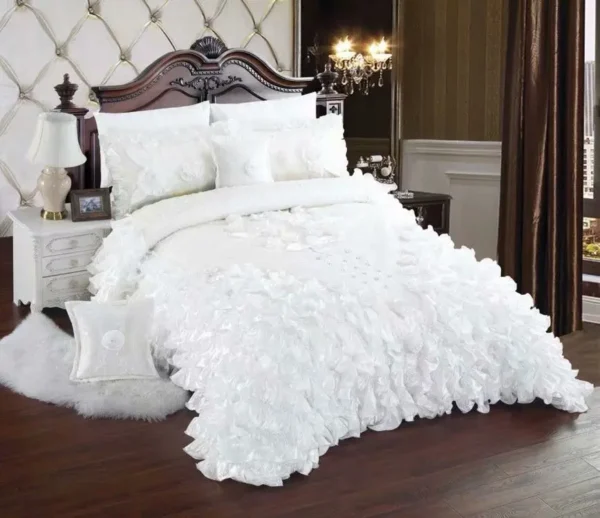 2023 new hot selling home textile bedding products super soft Wedding 4 piece set for  home - style lace - Image 2