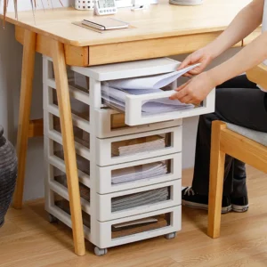 SHIMOYAMA Living Room Modern Steady Mobile Drawer File Filing Cabinet with 6/8/10 Drawers and Wheels