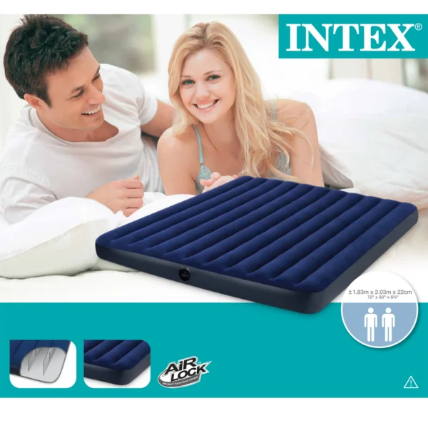 Intex 68755 Family Car Camping Portable Comfortable Inflatable Air Mattress Bed King Size - Image 4