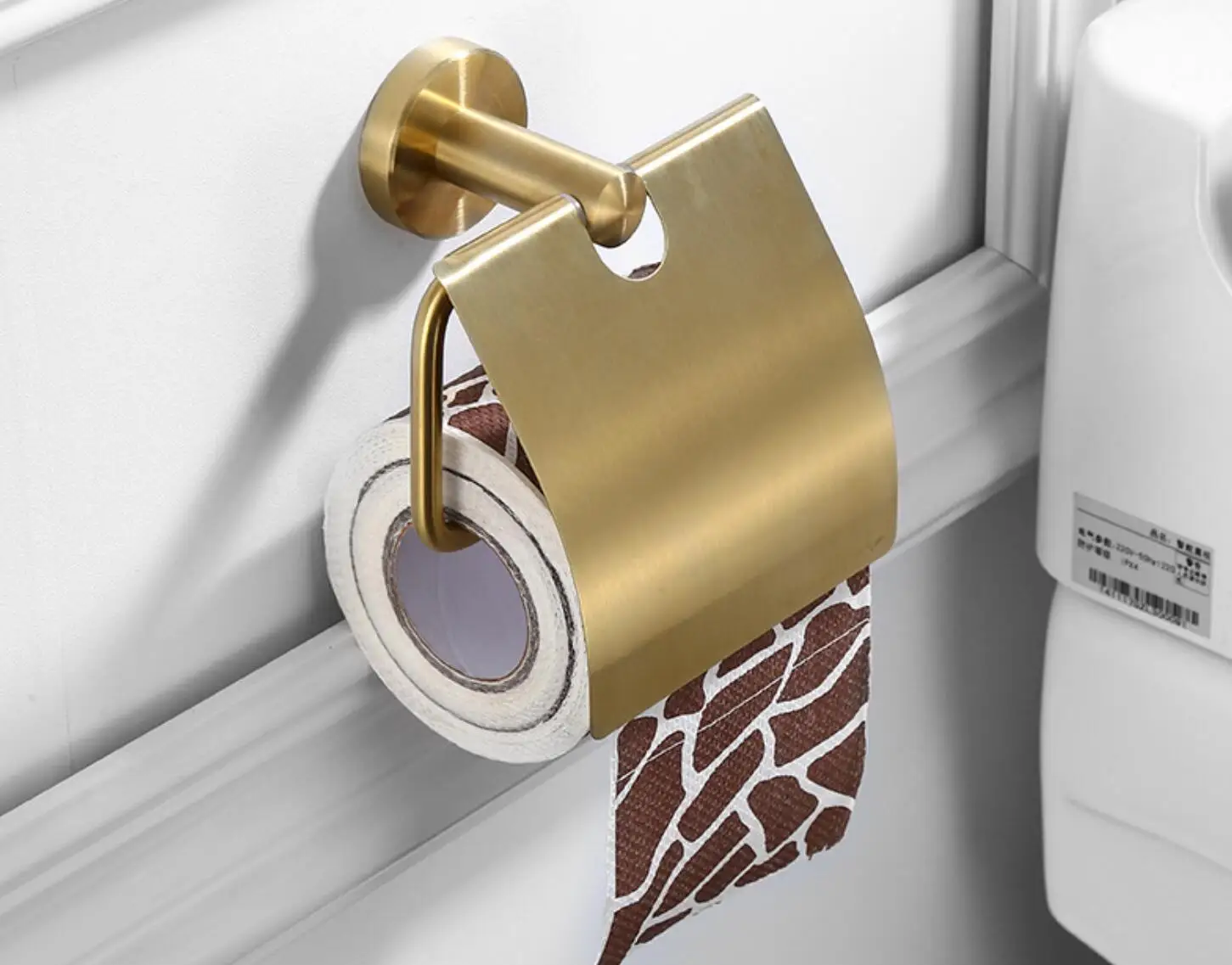 Bathroom Hardware Double Bath Towel Bar Rack Shelf Caddy Accessory Set Brushed Gold Stainless Steel Towel Bar Set 9 pieces - Image 4