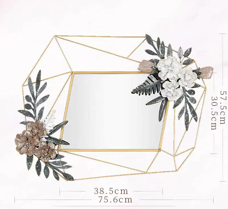 76*58 2024 large wall bedroom makeup mirrors bathroom home decor luxury art frame house decoration