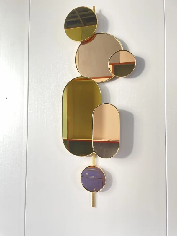28x85cm Custom Metal Modern Design Wall Hanging Metal Gold Plated Indoor wall decorations for home - Image 3