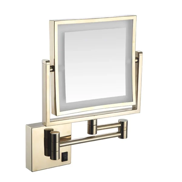 Wall Magnifying Mirror Shaving Bathroom Mirror Double Sided Folding Mirror