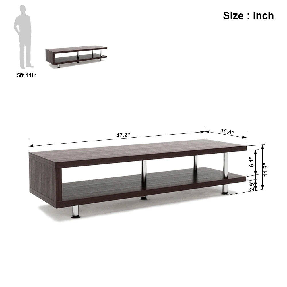 Hot sale Rustic Center Wooden Console TV Cabinet TV Stand furniture with Open Media Storage End Table For Living Room