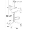 Rotating computer monitor keyboard desk stand - Image 3