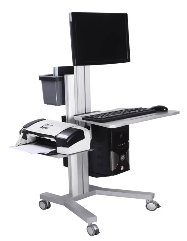 Rotating computer monitor keyboard desk stand - Image 6