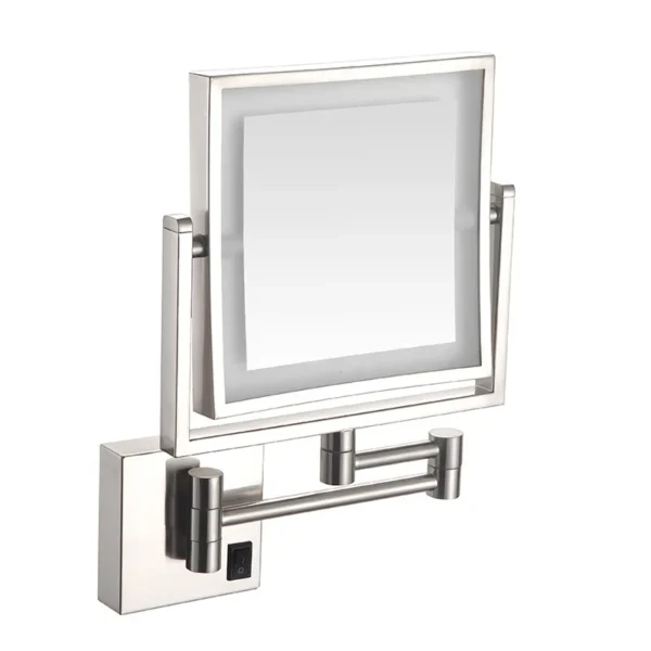 Wall Magnifying Mirror Shaving Bathroom Mirror Double Sided Folding Mirror - Image 2